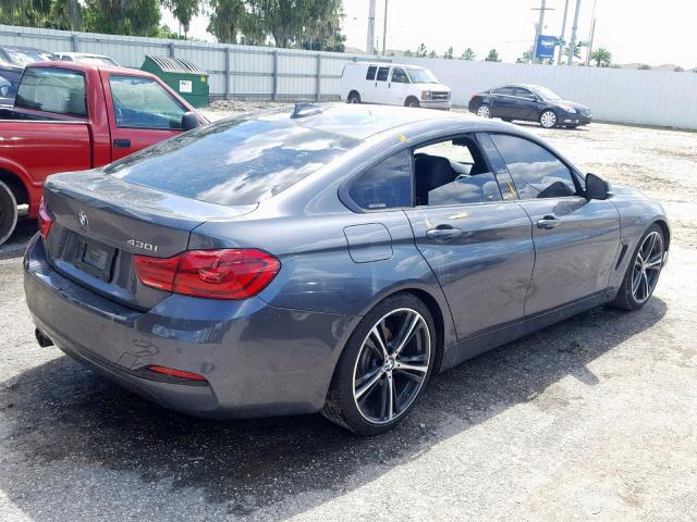 WBA4J1C56JBM10459 - 2018 BMW 430I GRAN GRAY photo 4