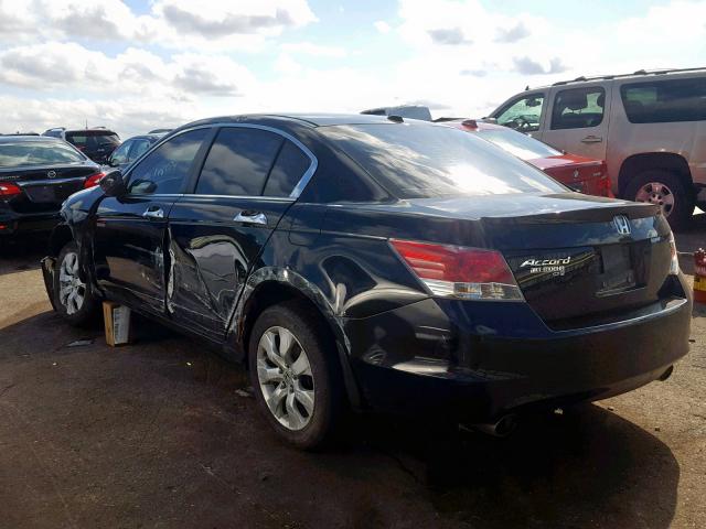 1HGCP368X8A022098 - 2008 HONDA ACCORD EXL BLACK photo 3