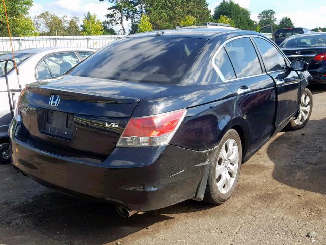 1HGCP368X8A022098 - 2008 HONDA ACCORD EXL BLACK photo 4