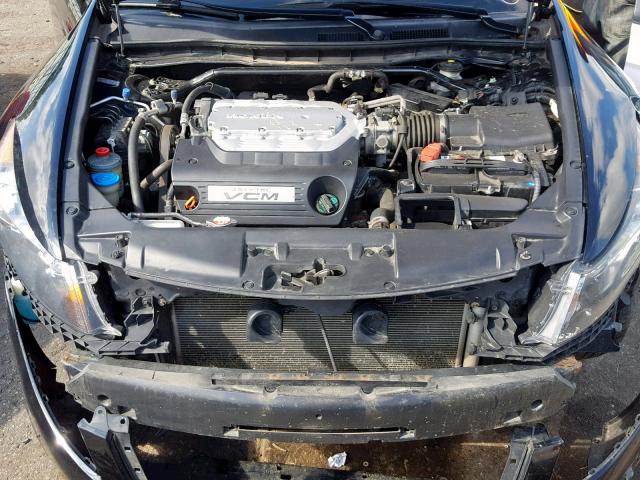 1HGCP368X8A022098 - 2008 HONDA ACCORD EXL BLACK photo 7