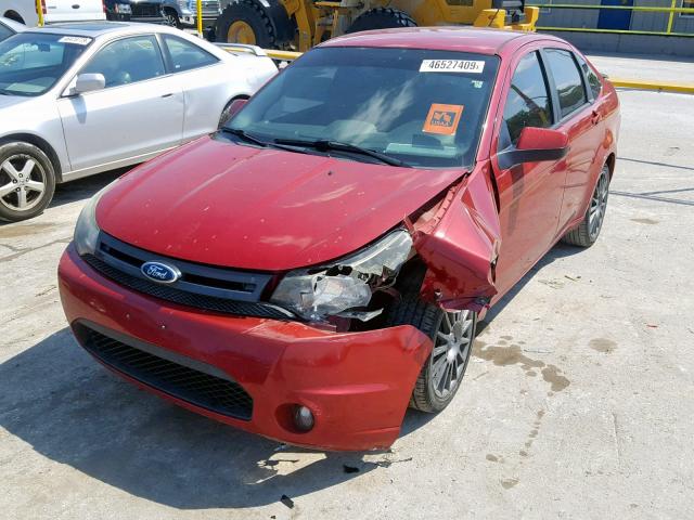 1FAHP3GNXBW136644 - 2011 FORD FOCUS SES RED photo 2