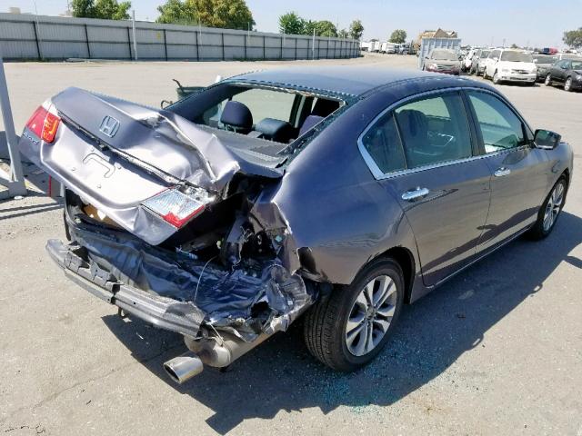 1HGCR2F33FA012258 - 2015 HONDA ACCORD LX GRAY photo 4