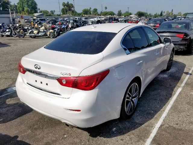 JN1BV7AP9FM355235 - 2015 INFINITI Q50 BASE WHITE photo 4