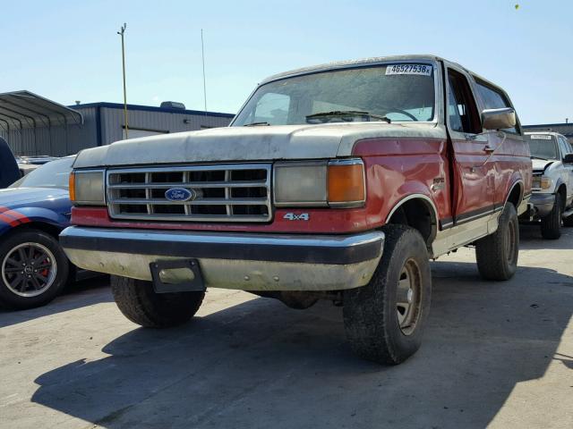 1FMEU15H9HLA12376 - 1987 FORD BRONCO U10 TWO TONE photo 2