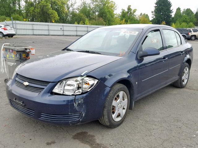 1G1AL58F387175937 - 2008 CHEVROLET COBALT BLUE photo 2