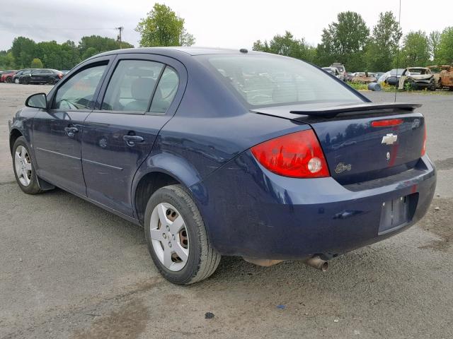 1G1AL58F387175937 - 2008 CHEVROLET COBALT BLUE photo 3