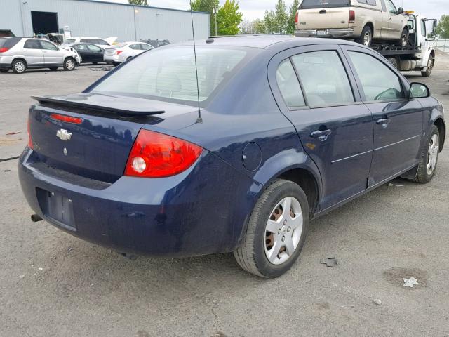 1G1AL58F387175937 - 2008 CHEVROLET COBALT BLUE photo 4