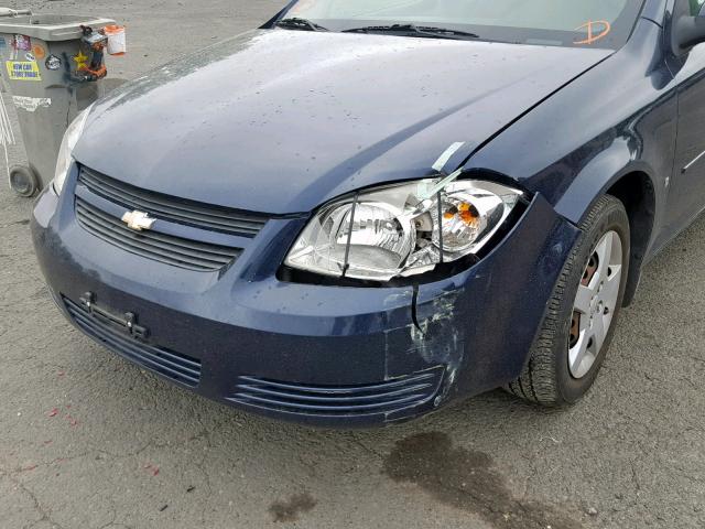 1G1AL58F387175937 - 2008 CHEVROLET COBALT BLUE photo 9