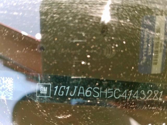 1G1JA6SH5C4143281 - 2012 CHEVROLET SONIC LS 红色 照片 10