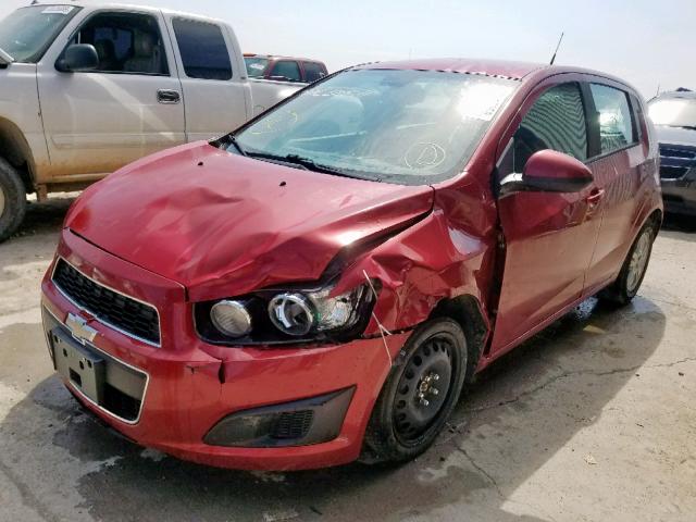 1G1JA6SH5C4143281 - 2012 CHEVROLET SONIC LS 红色 照片 2