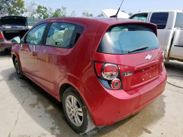 1G1JA6SH5C4143281 - 2012 CHEVROLET SONIC LS 红色 照片 3