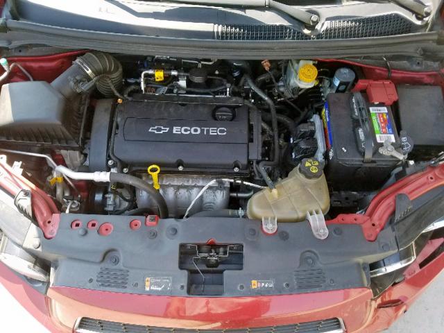 1G1JA6SH5C4143281 - 2012 CHEVROLET SONIC LS 红色 照片 7