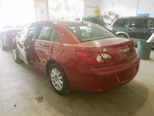 1C3LC46R97N534388 - 2007 CHRYSLER SEBRING BURGUNDY photo 3