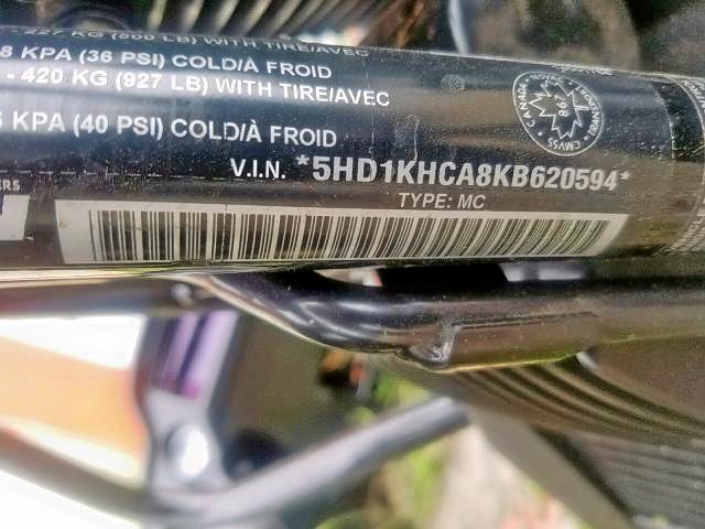 5HD1KHCA8KB620594 - 2019 HARLEY-DAVIDSON FLTRX 黑色 照片 9