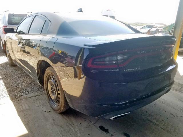 2C3CDXHG2FH827521 - 2015 DODGE CHARGER SX BLACK photo 3