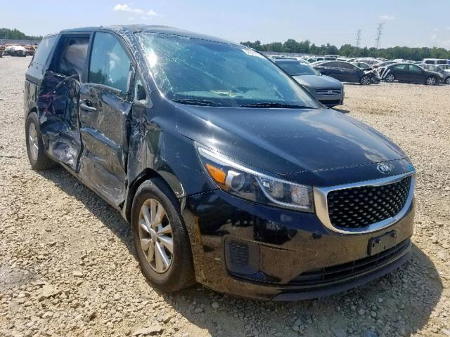 KNDMB5C16G6085947 - 2016 KIA SEDONA LX BLACK photo 1