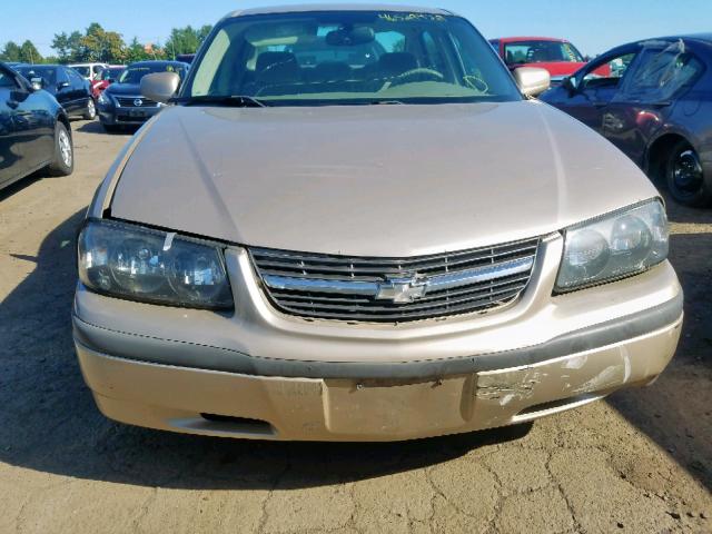 2G1WF52E759108426 - 2005 CHEVROLET IMPALA TAN photo 9