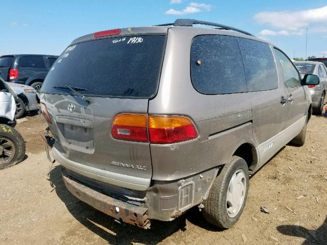 4T3ZF13C8WU080394 - 1998 TOYOTA SIENNA LE BROWN photo 4