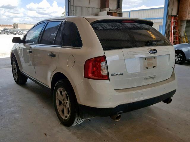 2FMDK4GC3DBA48840 - 2013 FORD EDGE SE WHITE photo 3