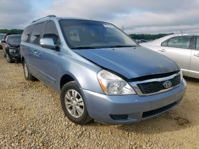 KNDMG4C72C6465541 - 2012 KIA SEDONA LX BLUE photo 1