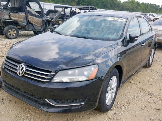 1VWAT7A30EC069514 - 2014 VOLKSWAGEN PASSAT S BLACK photo 2