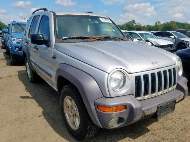 1J4GL48K84W157789 - 2004 JEEP LIBERTY SP SILVER photo 1