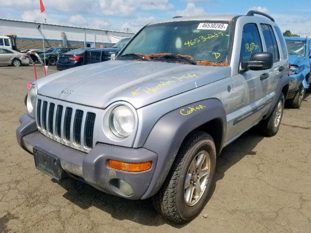 1J4GL48K84W157789 - 2004 JEEP LIBERTY SP SILVER photo 2