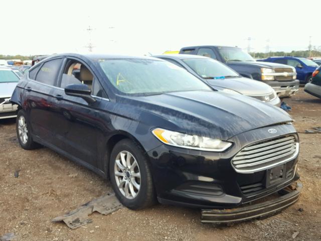 3FA6P0G79GR298976 - 2016 FORD FUSION S BLACK photo 1