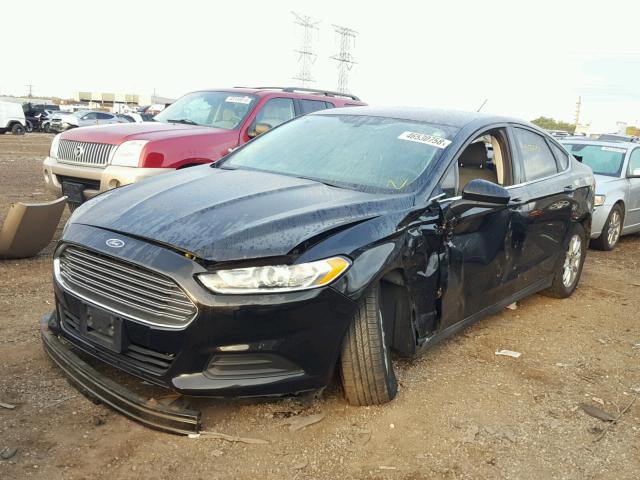 3FA6P0G79GR298976 - 2016 FORD FUSION S BLACK photo 2