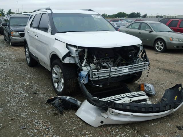 1FM5K8F82FGC63498 - 2015 FORD EXPLORER L WHITE photo 1