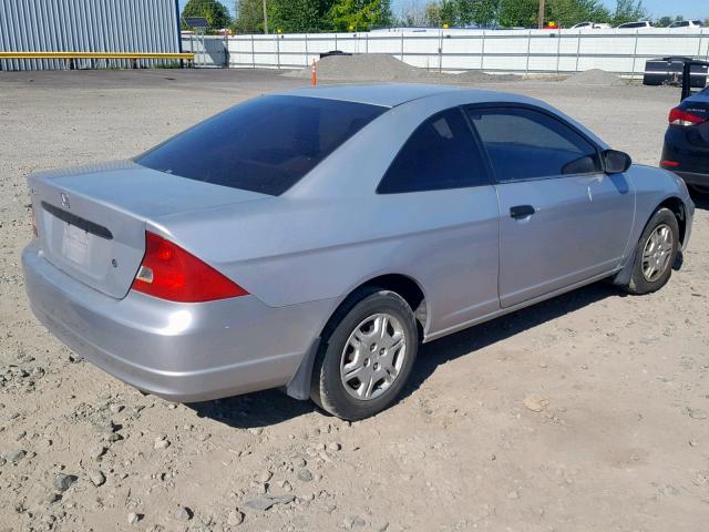 1HGEM22211L079880 - 2001 HONDA CIVIC DX SILVER photo 4