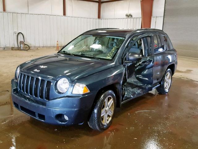 1J8FT47W37D429003 - 2007 JEEP COMPASS BLUE photo 2