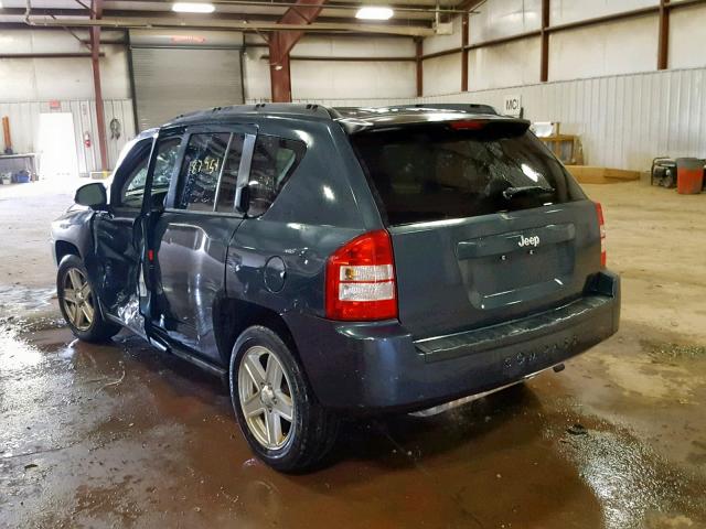 1J8FT47W37D429003 - 2007 JEEP COMPASS BLUE photo 3