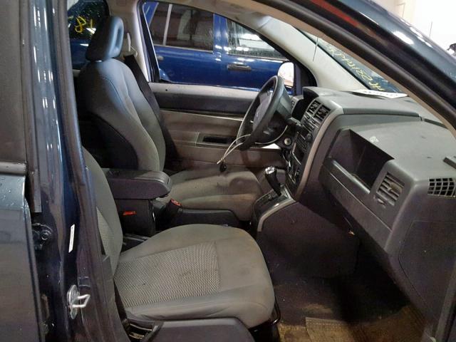 1J8FT47W37D429003 - 2007 JEEP COMPASS BLUE photo 5