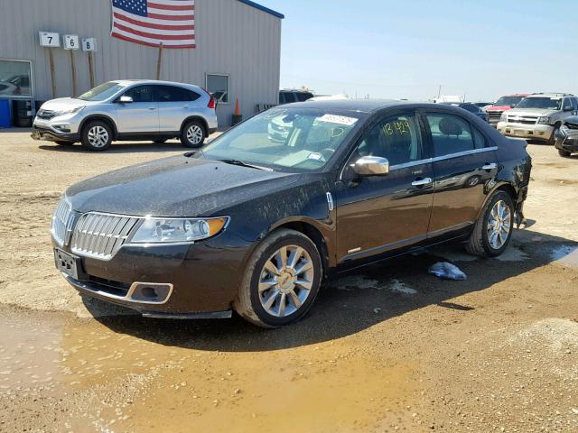 3LNDL2L30BR774581 - 2011 LINCOLN MKZ HYBRID BLACK photo 2