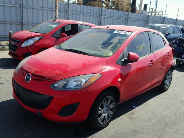 JM1DE1KZ6E0173100 - 2014 MAZDA MAZDA2 SPO RED photo 2