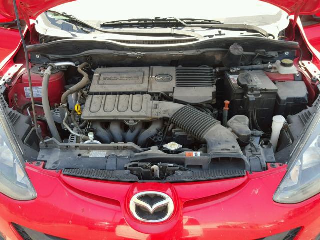 JM1DE1KZ6E0173100 - 2014 MAZDA MAZDA2 SPO RED photo 7