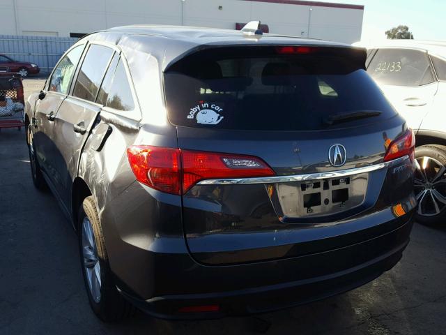 5J8TB3H33FL007962 - 2015 ACURA RDX BASE GRAY photo 3