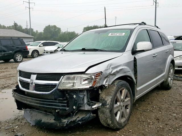 3D4PH6FV6AT182923 - 2010 DODGE JOURNEY R/ SILVER photo 2