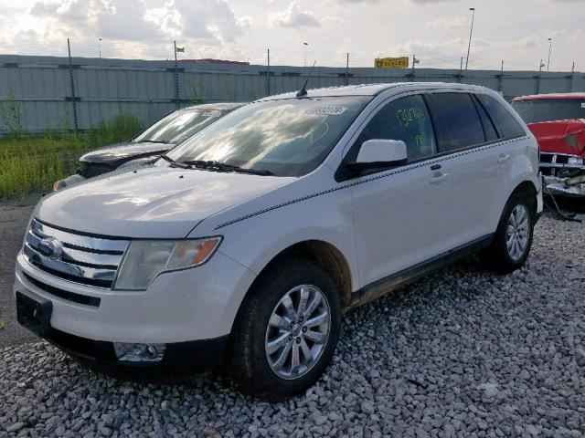 2FMDK3JC4ABA64317 - 2010 FORD EDGE SEL WHITE photo 2