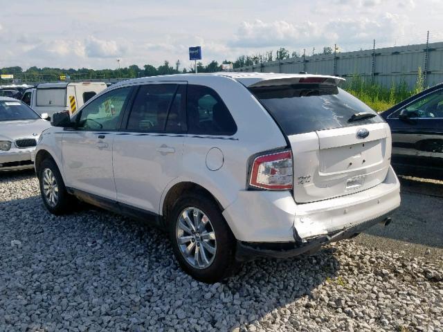 2FMDK3JC4ABA64317 - 2010 FORD EDGE SEL WHITE photo 3