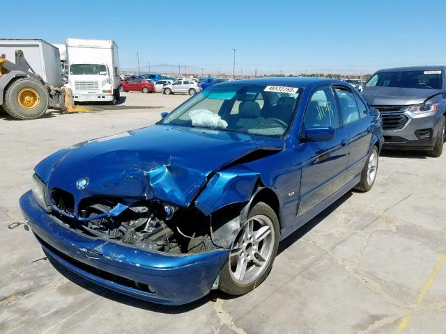 WBADN63461GM70205 - 2001 BMW 540 I AUTO BLUE photo 2