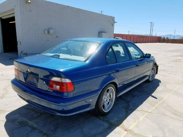 WBADN63461GM70205 - 2001 BMW 540 I AUTO BLUE photo 4