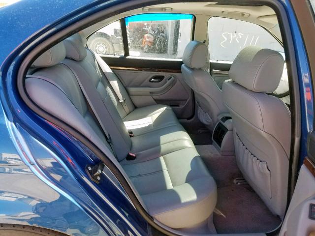 WBADN63461GM70205 - 2001 BMW 540 I AUTO BLUE photo 6