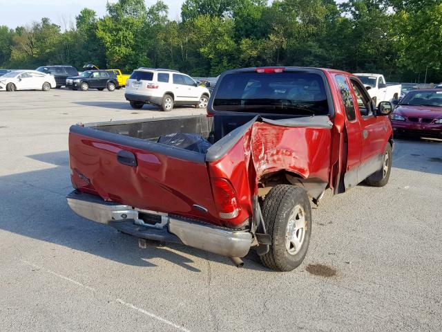 2FTRX17214CA54583 - 2004 FORD F-150 HERI RED photo 4