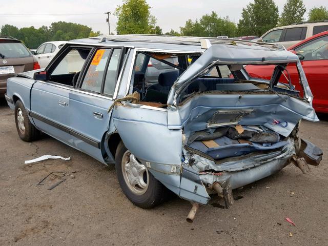 1B3BD49C2FF135893 - 1985 DODGE ARIES SE BLUE photo 3