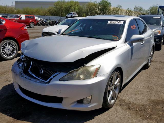 JTHBK262X92088305 - 2009 LEXUS IS 250 SILVER photo 2