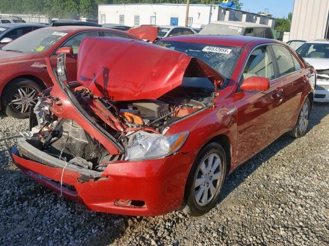 4T1BB46K58U043011 - 2008 TOYOTA CAMRY HYBR RED photo 2