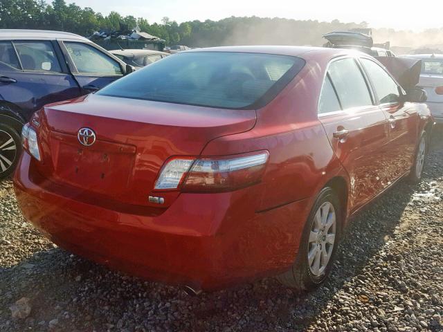 4T1BB46K58U043011 - 2008 TOYOTA CAMRY HYBR RED photo 4