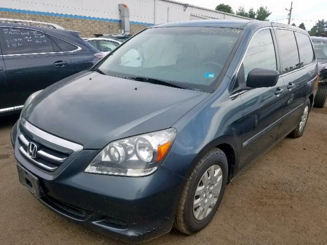 5FNRL38216B128392 - 2006 HONDA ODYSSEY LX GRAY photo 2